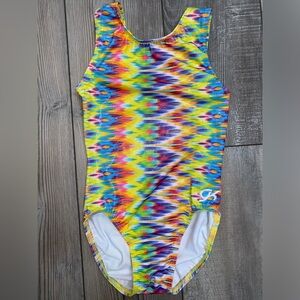 GK Leotard Bright Colorful Rainbow Sparkle Gymnastics Leo Women’s Adult XS